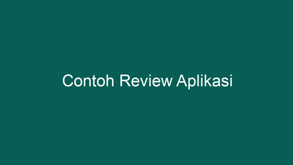 Contoh Review Aplikasi - PONTA